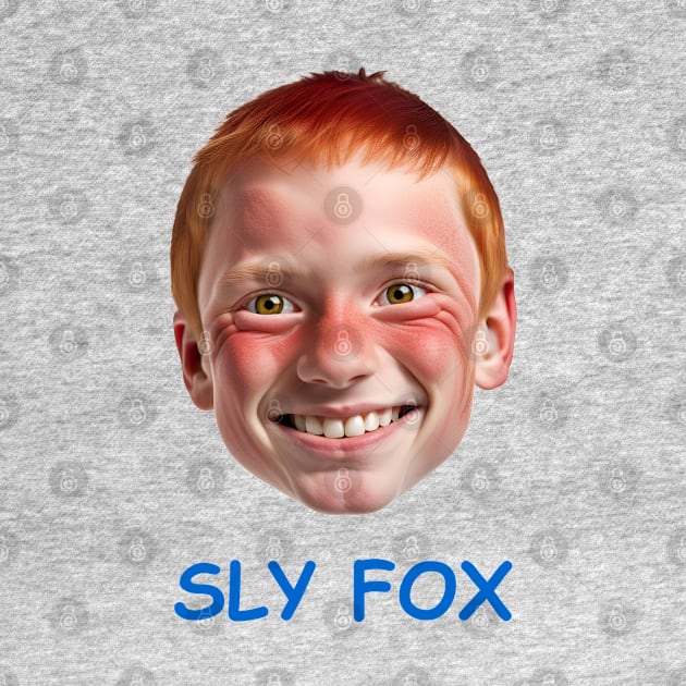 SLY FOX™  (Blue Text) by Barnes Visuals